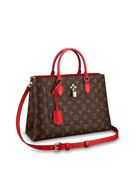 louis vuitton flower tote red|louis vuitton bag with flowers.